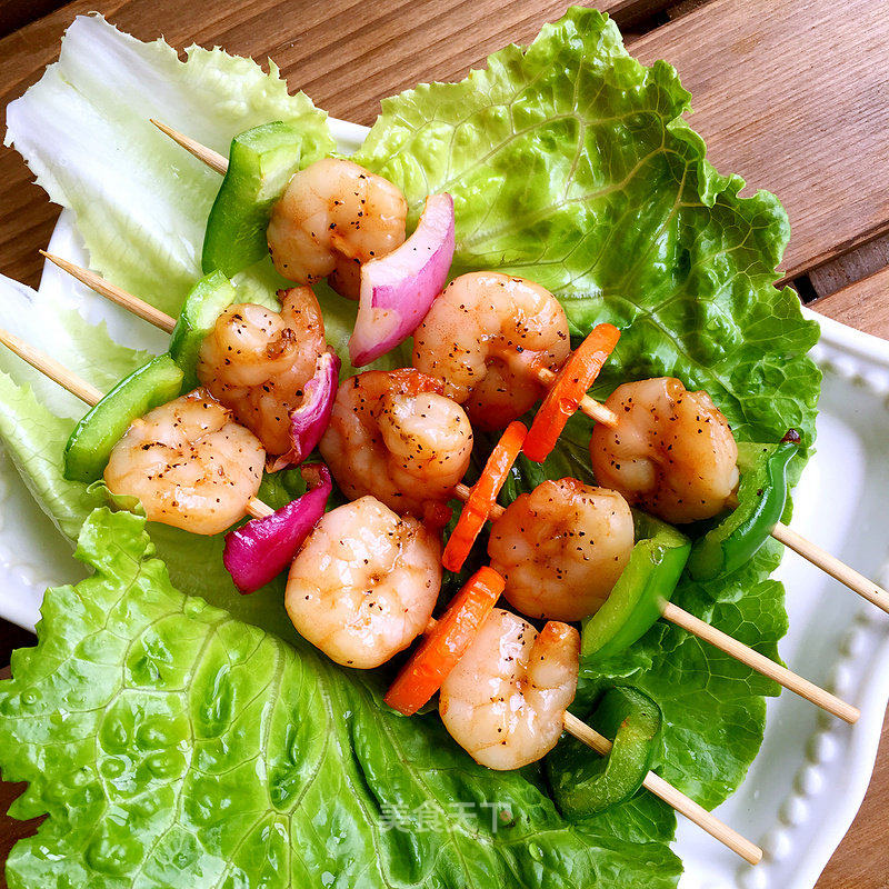 Brochette de Crevettes Sauce Thaï.pcs